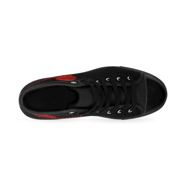 Men's Classic Sneakers with Redmoon Bar Design, Stylish High-Top Shoes, Trendy Footwear, Custom Party Sneakers, Unique Gift for Him - Image 3