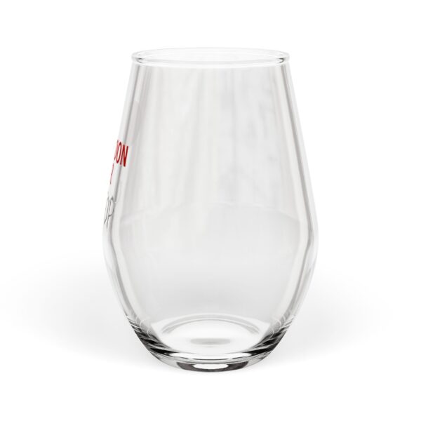 Stemless Wine Glass with Redmoon Bar Design | Perfect for Parties, Gifts, Celebrations, Home Bar Decor, Unique Drinkware - Image 4