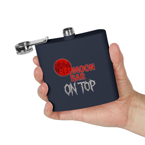 Custom Stainless Steel Flask | Redmoon Bar On Top Gift, Unique Barware, Adventure Accessory, Drinking Flask, Groomsmen Gift - Image 4