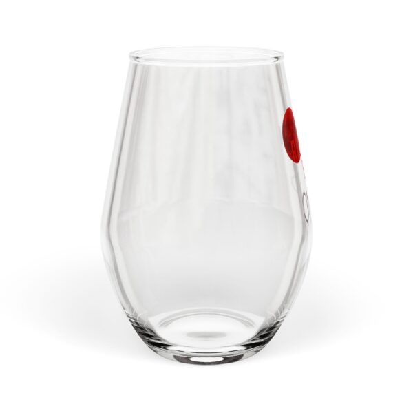 Stemless Wine Glass with Redmoon Bar Design | Perfect for Parties, Gifts, Celebrations, Home Bar Decor, Unique Drinkware - Image 2