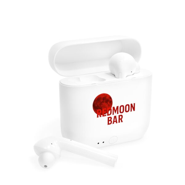 Wireless Earbuds Case with Redmoon Bar Design, Tech Gift, Music Accessories, Audiophile Gadget, Unique Earbud Holder, Birthday [...] - Image 4