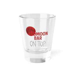 Redmoon Bar Shot Glass - 1.5oz - Perfect for Parties, Celebrations, and Collectors, Unique Gift Idea, Barware, Home Decor
