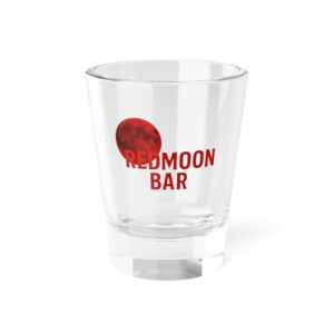 Redmoon Bar Shot Glass – Fun Pubware, Collectible Drinkware, Unique Bar Gift, Classic Home Bar Accessory, Party Essentials